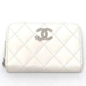 CHANEL AP3728 Star CC Mark Round coin purse Compact wallet Long Wallet Unused